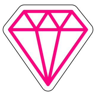 Diamond Sticker (Hot Pink)